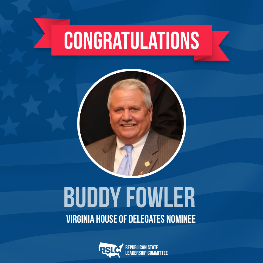 RSLC's tweet image. .@BuddyFowlerVA has dedicated his life to serving the people of Virginia and has been able to deliver victories for his community.

Delegate Fowler congratulations on your primary victory tonight!