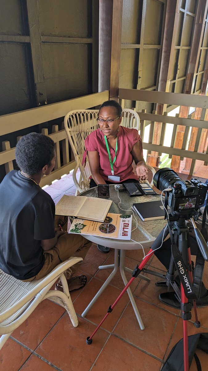 The team is being interviewed by the local press here in Vanuatu.