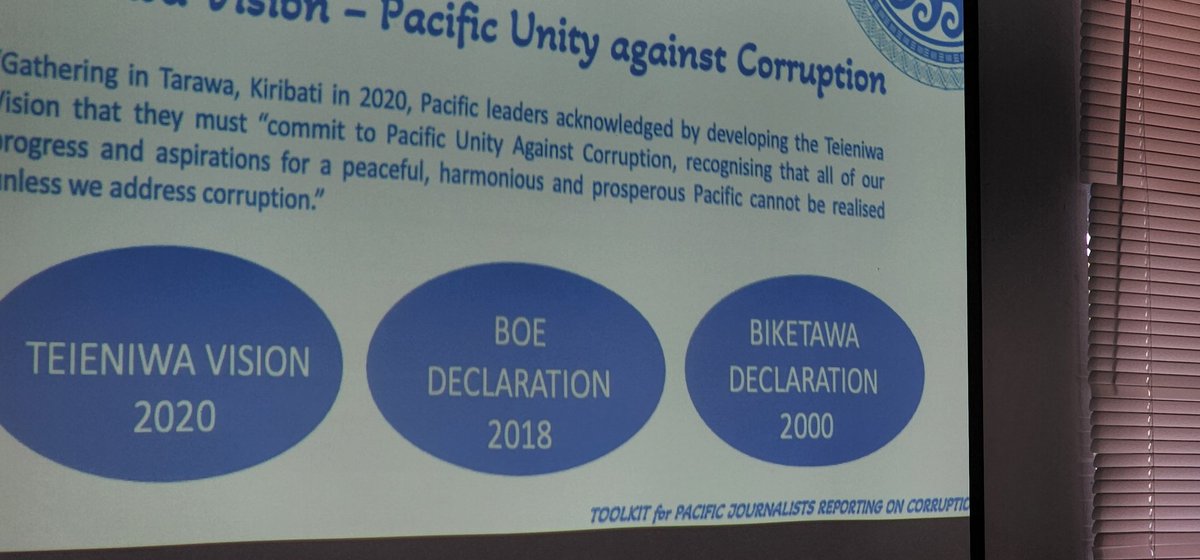 ForumSEC's tweet photo. Walking the talk towards a secure, peaceful #Pacific2050 future through good governance, access to information, and fighting corruption. 
Pacific media urged to raise #Teieniwa #Boe and #Biketawa Declarations with #ForumLeaders. @Pacjn1 https://t.co/kdJ9kmUAAD