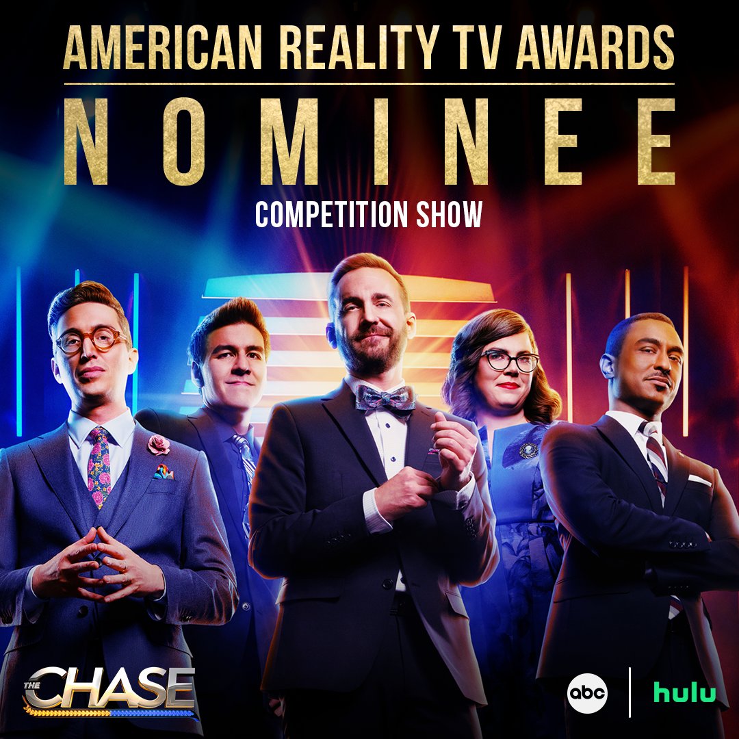 #TheChase is thrilled to be nominated for Competition Show by the #AmericanRealityTVAwards! 🤩 #ARTAs