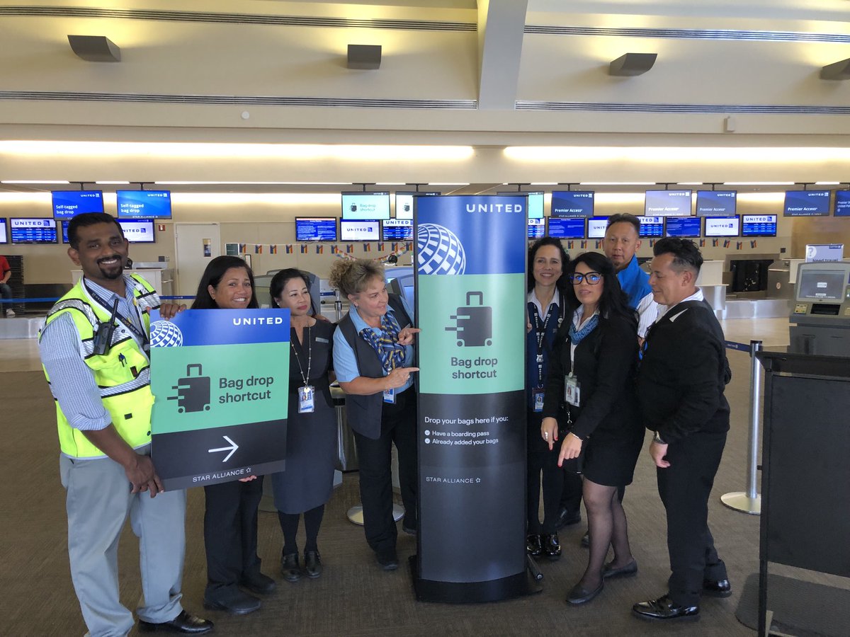 Bag Drop Short Cut ready for Buisness in SNA ⁦@weareunited⁩ #beingunited #winingthelines