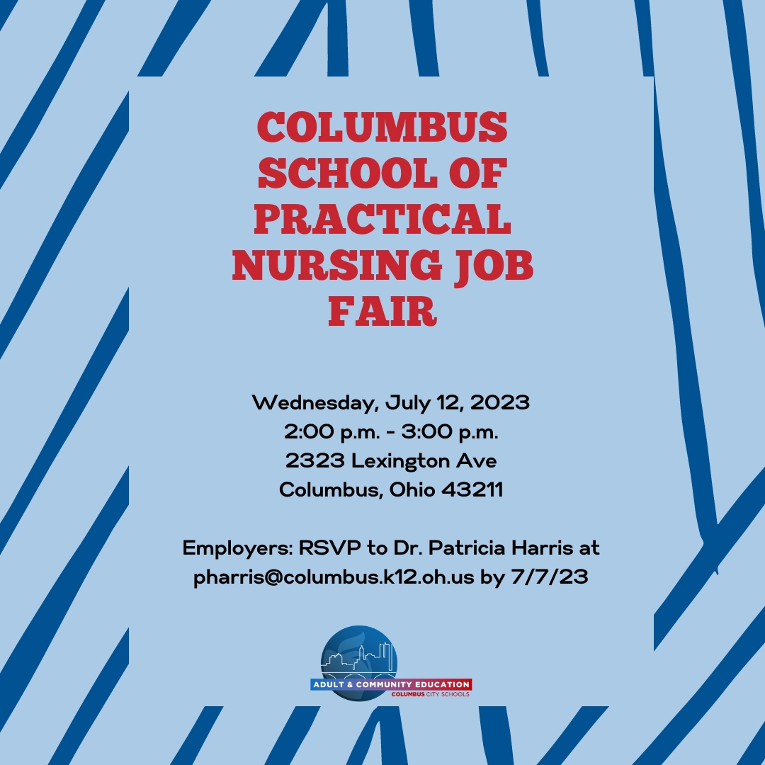 📢 Are you a health-related employer looking to have a table at our next job fair? If so, please contact Dr. Harris today! ✅ #ACEimproveslives #CareerTechEd ColumbusCitySchools