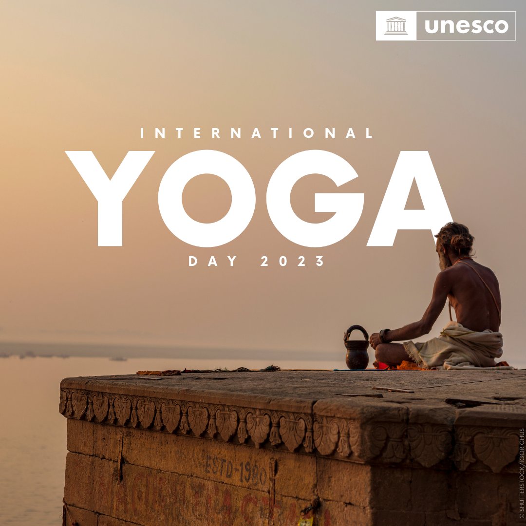 Today we are celebrating #YogaDay!

Yoga connects our mind, body, and soul. It fosters harmony, inner peace and holistic well-being.

Let's come together to celebrate the ancient practice that has become an integral part of our #LivingHeritage.

Join us: on.unesco.org/45Xnf3T