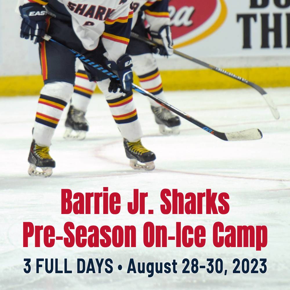 REGISTRATION IS OPEN for our 2023 Jr. Sharks Pre-Season On-Ice Camp! 3 FULL DAYS jam-packed with hockey activities to get you game-ready for the 2023-24 hockey season. Don't miss your chance to skate with the Sharks - register today! barriejrsharks.ca/article/85791