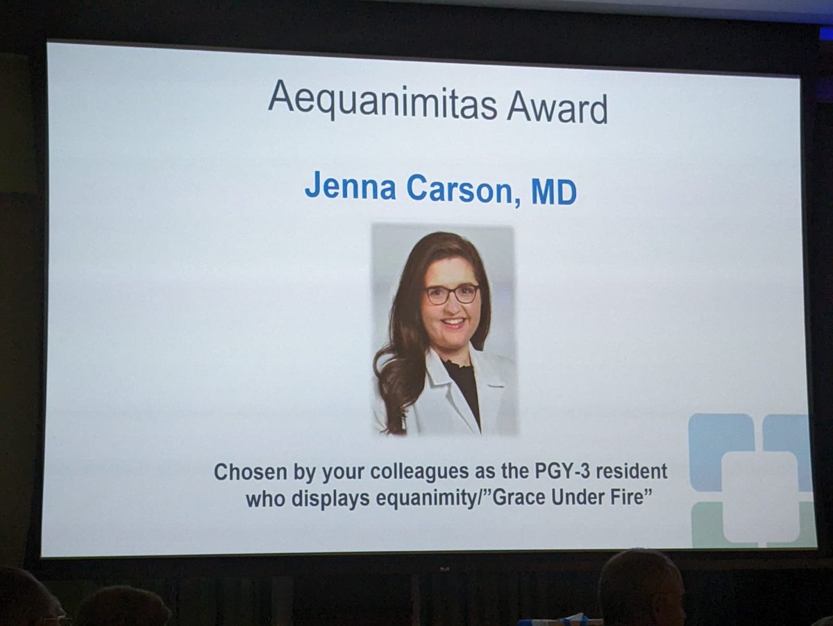 Jenna Carson (@jennacarsonmd) on Twitter photo It is truly an honor to graduate from Cleveland Clinic Internal Medicine Residency and receive the Aequanimitas Award. What a privilege and joy it was to train among such amazing physicians! <a href="/CCF_IMCHIEFS/">Cleveland Clinic IM</a> It is truly an honor to graduate from Cleveland Clinic Internal Medicine Residency and receive the Aequanimitas Award. What a privilege and joy it was to train among such amazing physicians! <a href="/CCF_IMCHIEFS/">Cleveland Clinic IM</a>