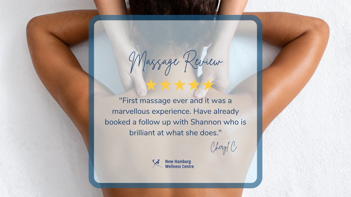 Thanks to our awesome patients that take the time to give us feedback! This patient had a great first experience seeing one of our Massage Therapists, Shannon Robertson 💆‍♀️

#TestimonialTuesday #review #massagetherapist  #massage #wilmot #newhamburg #baden #tavistock #wellesley