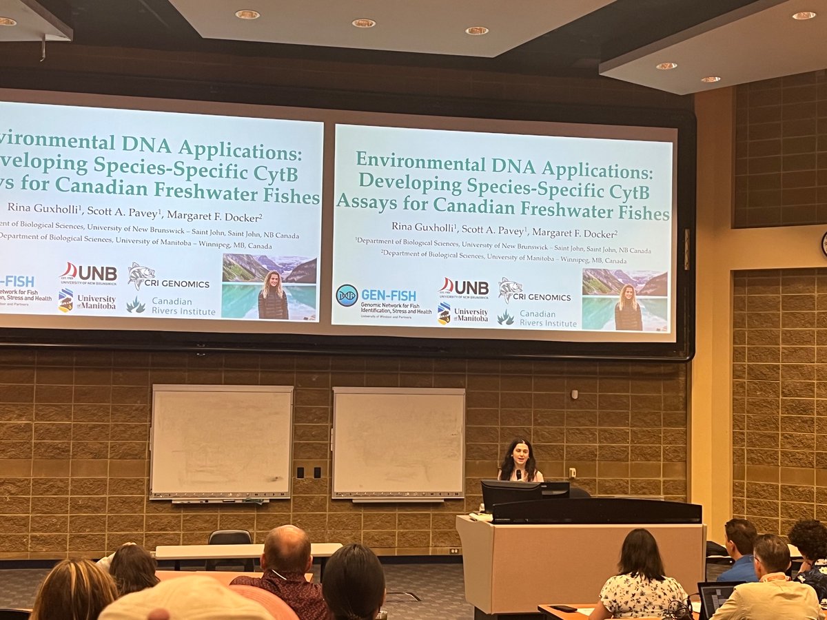 Had an incredible time at <a href="/PISCeS_eDNA/">PISCeS eDNA Conference</a> conference! Thank you to Dr. Robert Hanner and @Tzitziki_LoezaQ for putting together such an engaging and exciting event! It was amazing to be in the presence of such driven individuals pushing the boundaries of eDNA research. 🐟🦇🪲🧬🏞️🦐