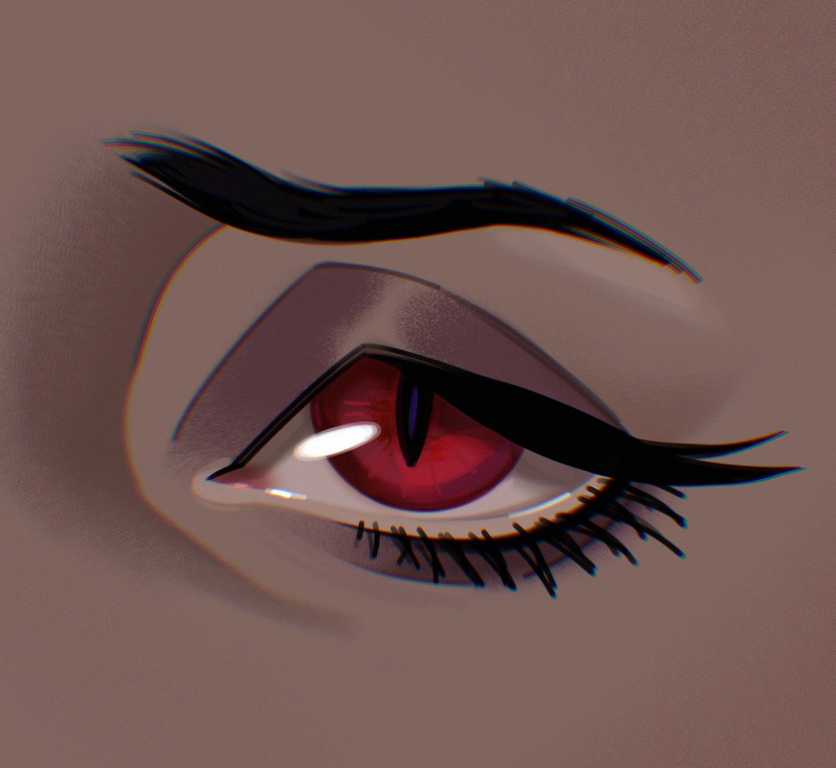「Lucretia's lips, teeth, eyes. lateral in」|Devilwoman Sobstoryのイラスト