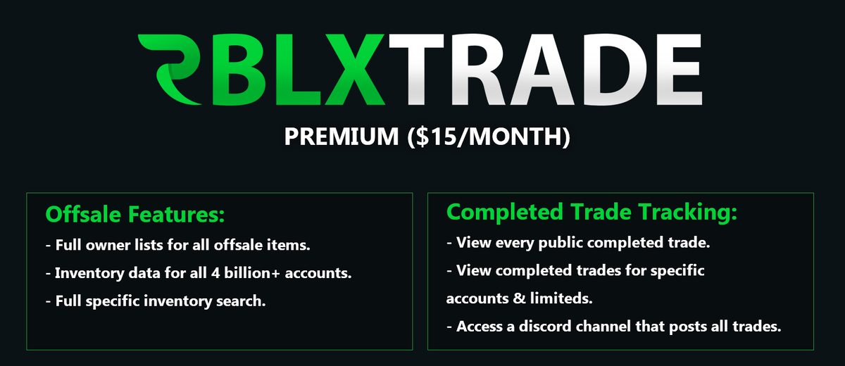 Roblox Trade Tracker - RblxTrade