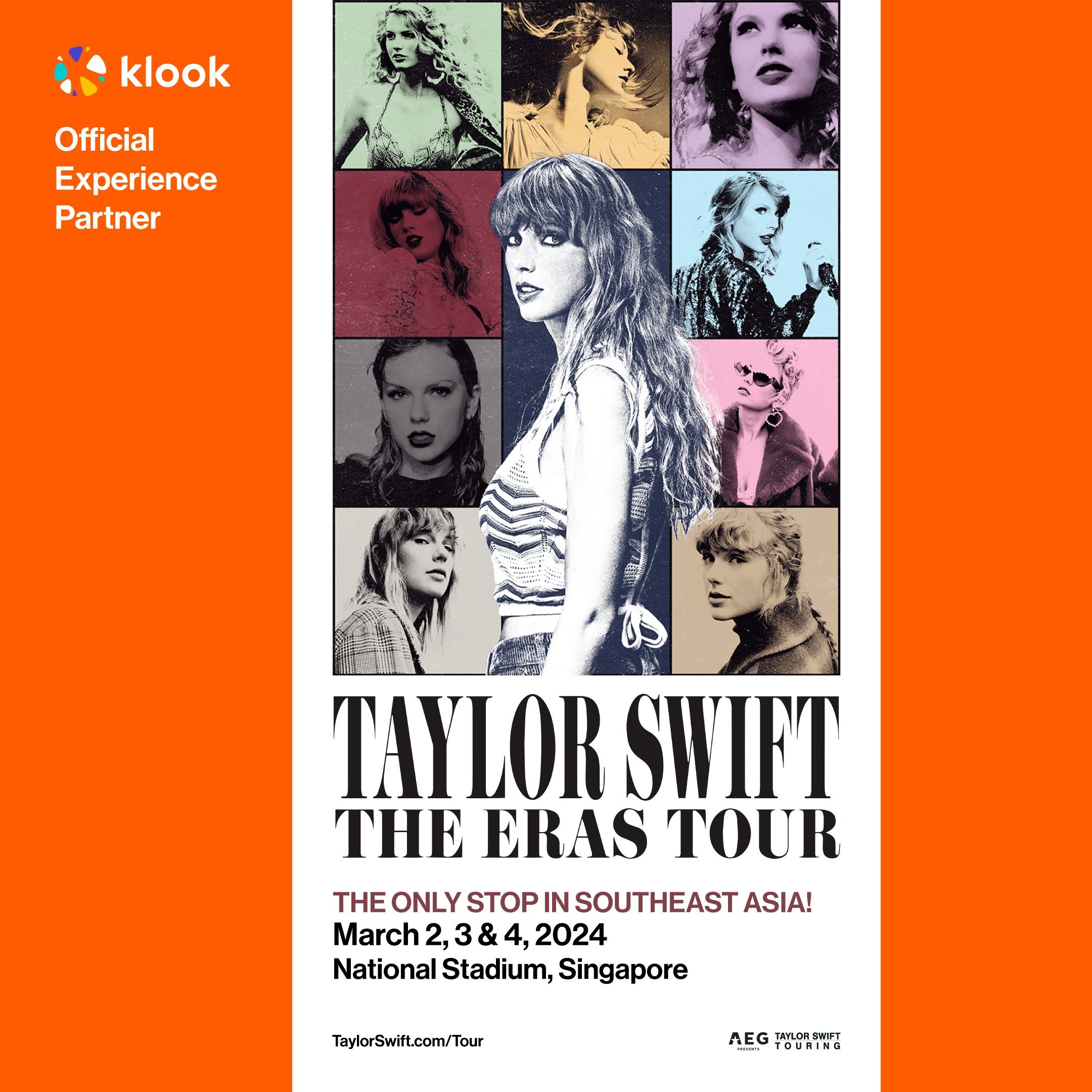 Klook Taylor Swift The Eras Tour in Singapore March 2024 mypromo.my