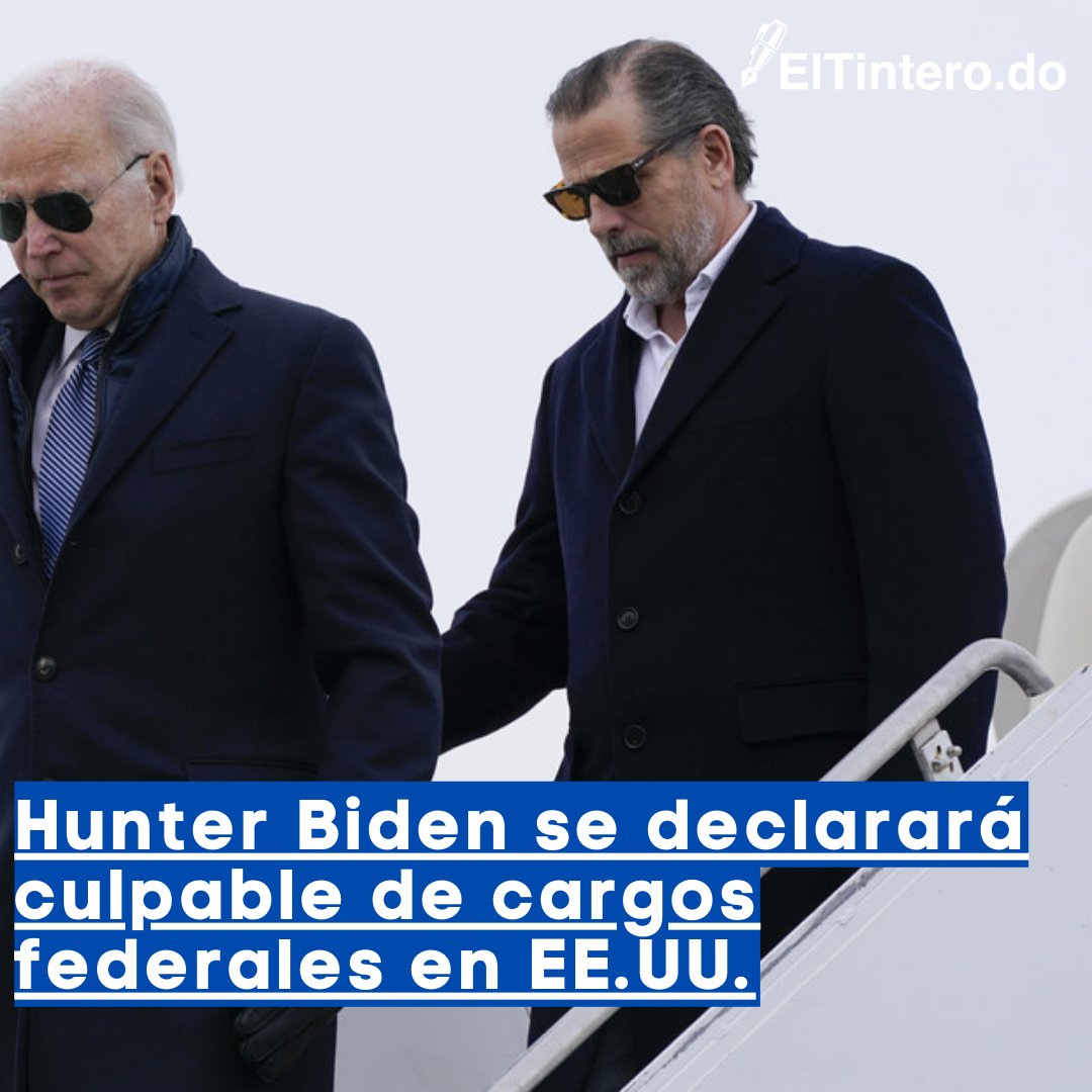ElTinteroDO's tweet photo. El acuerdo de culpabilidad tendrá repercusiones inmediatas en las elecciones presidenciales de 2024, reporta la prensa local
Ampliar: https://t.co/Vwo4ZDDrZF
#HunterBiden #ElTinteroDO https://t.co/hy1kVJs1H1