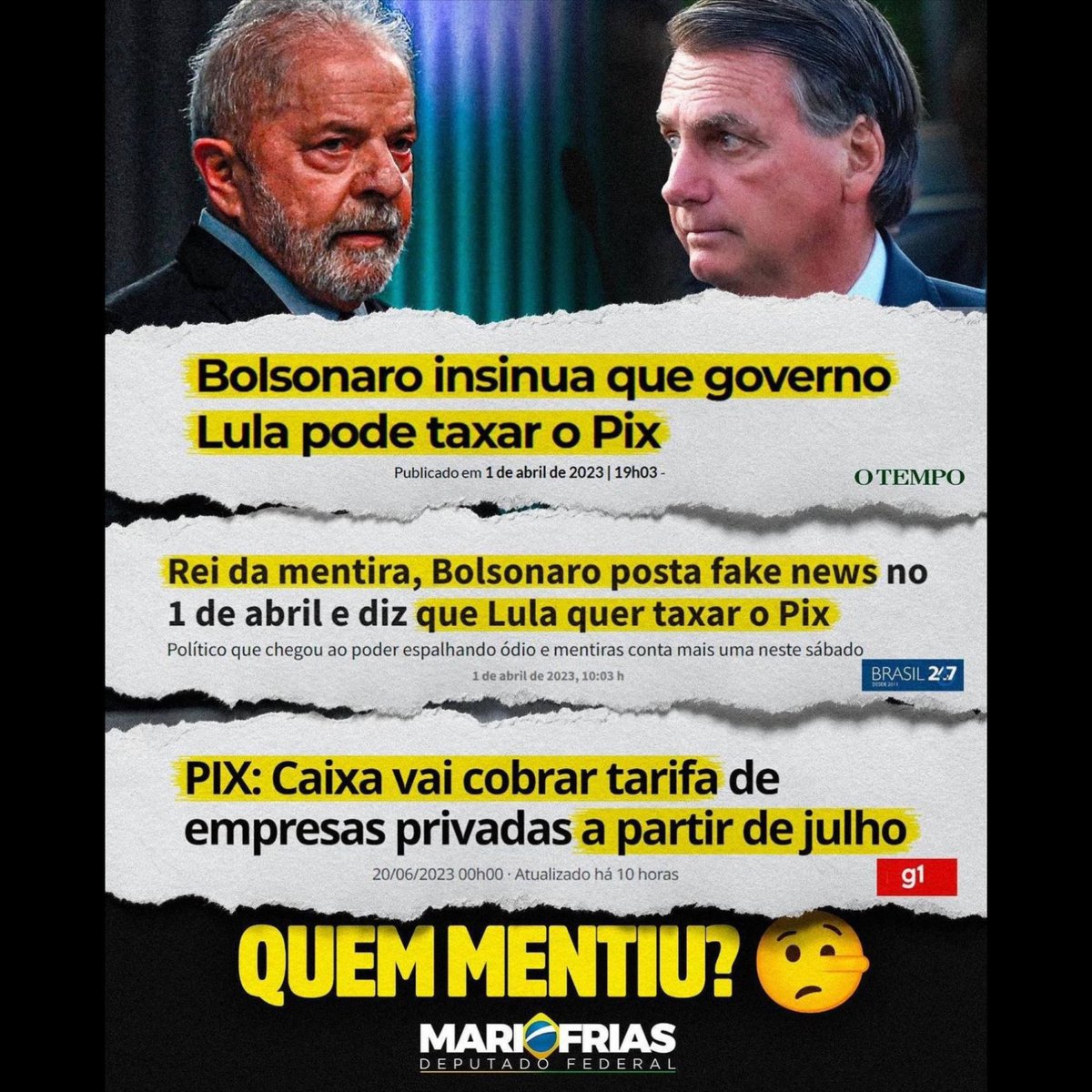 CarlosBolsonaro's tweet photo. Se é pela democracia a imprensa, a milícia digital da facção, pode “mentir pelo ladrão!!!” https://t.co/NXqA7PXY8I