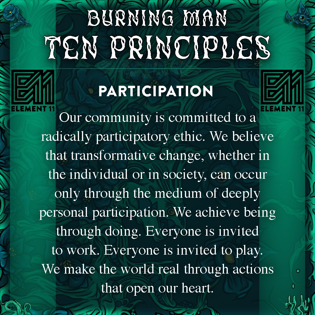 element11utah's tweet photo. Participation
Our community is committed to a radically participatory ethic. 

Come practice and celebrate these principles with us by volunteering at the event. There are still shifts open. 

🔗 Link in bio https://t.co/BJvhlfb0hM