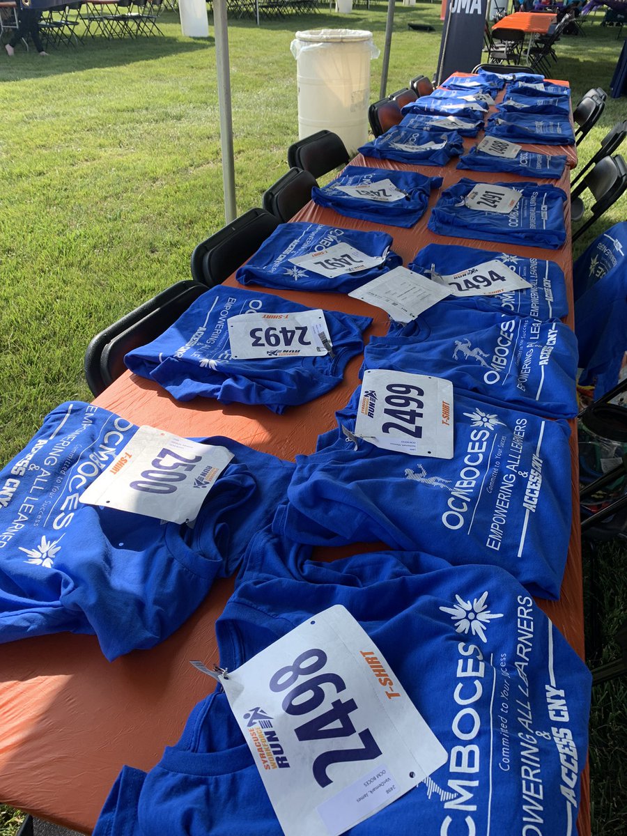 Excited to rep @ocmboces at the #SyracuseWorkForceRun happening tonight on a perfect day @OnondagaCounty Lake Park!
#BOCESProud
#goingforthegold