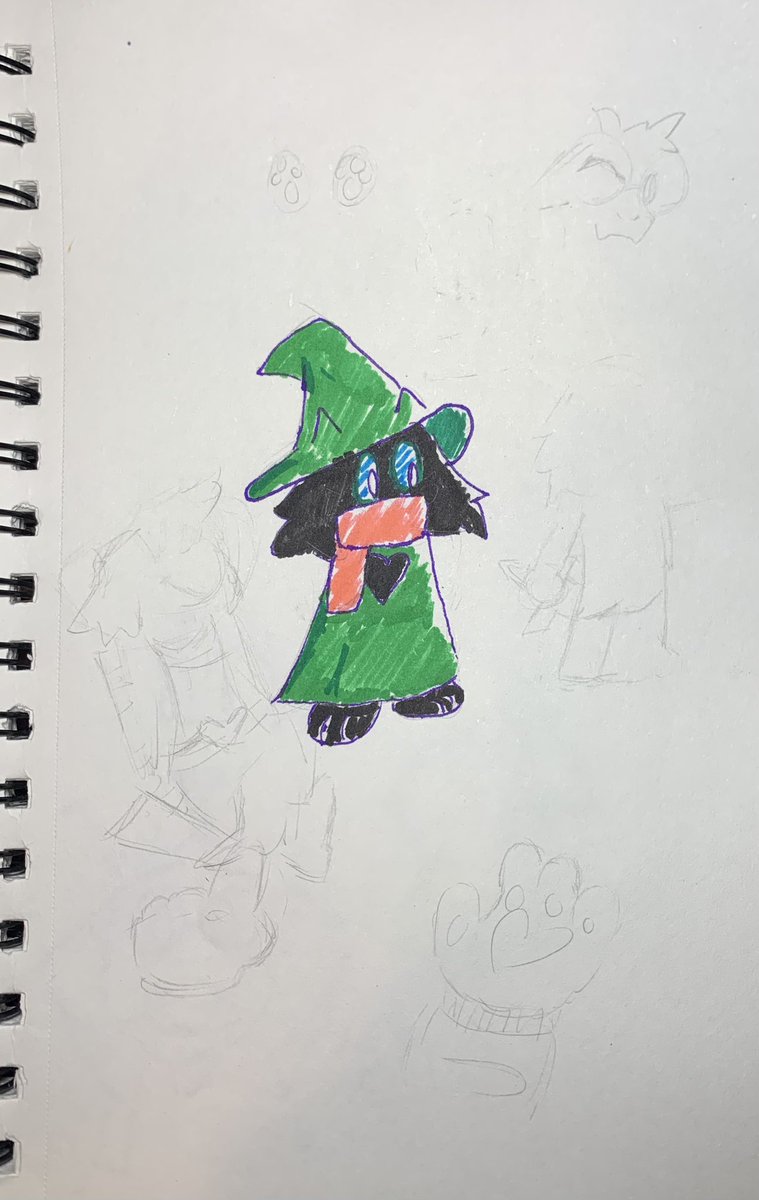 Trying traditional #Ralsei