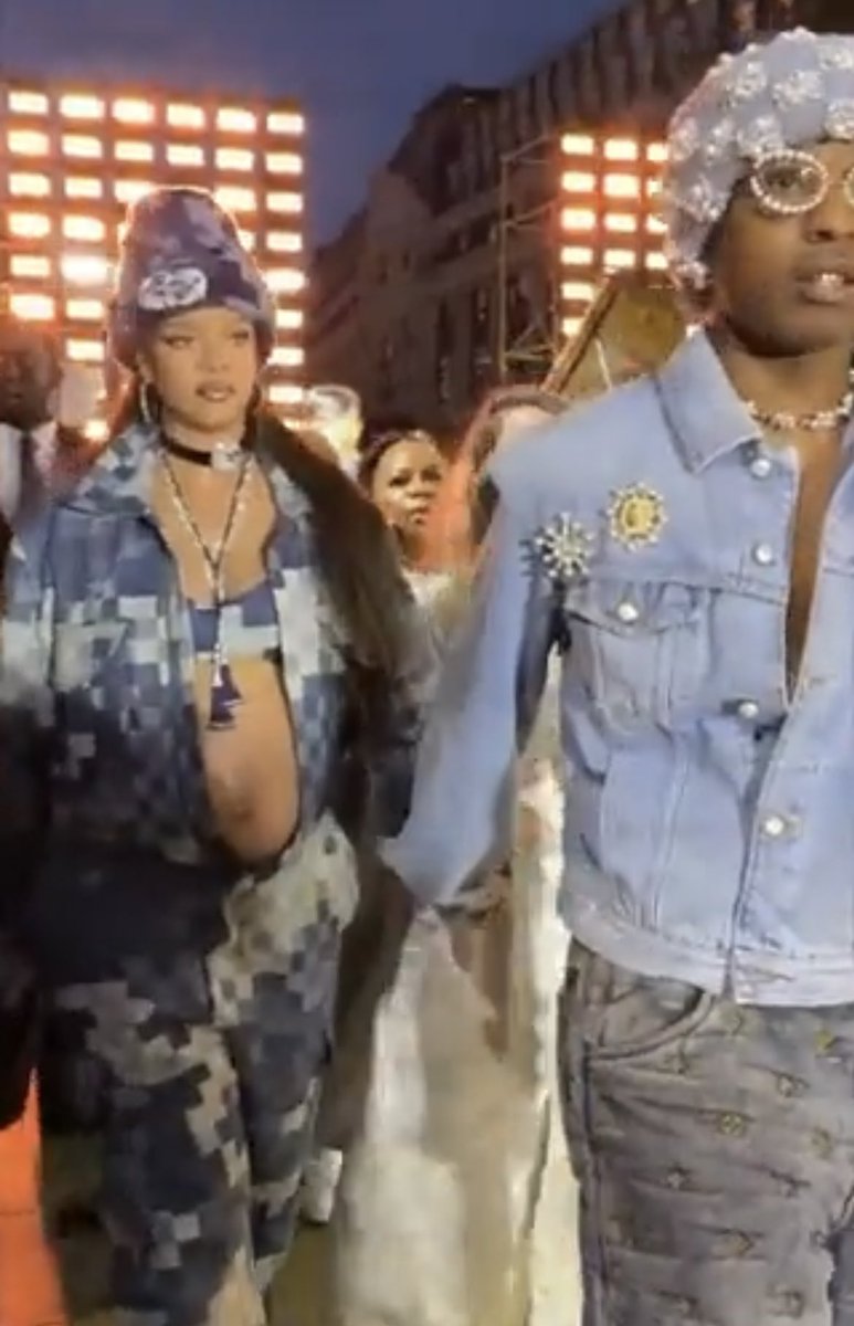 Rihanna & A$AP Rocky Spotted At Pharrell's Louis Vuitton Fashion