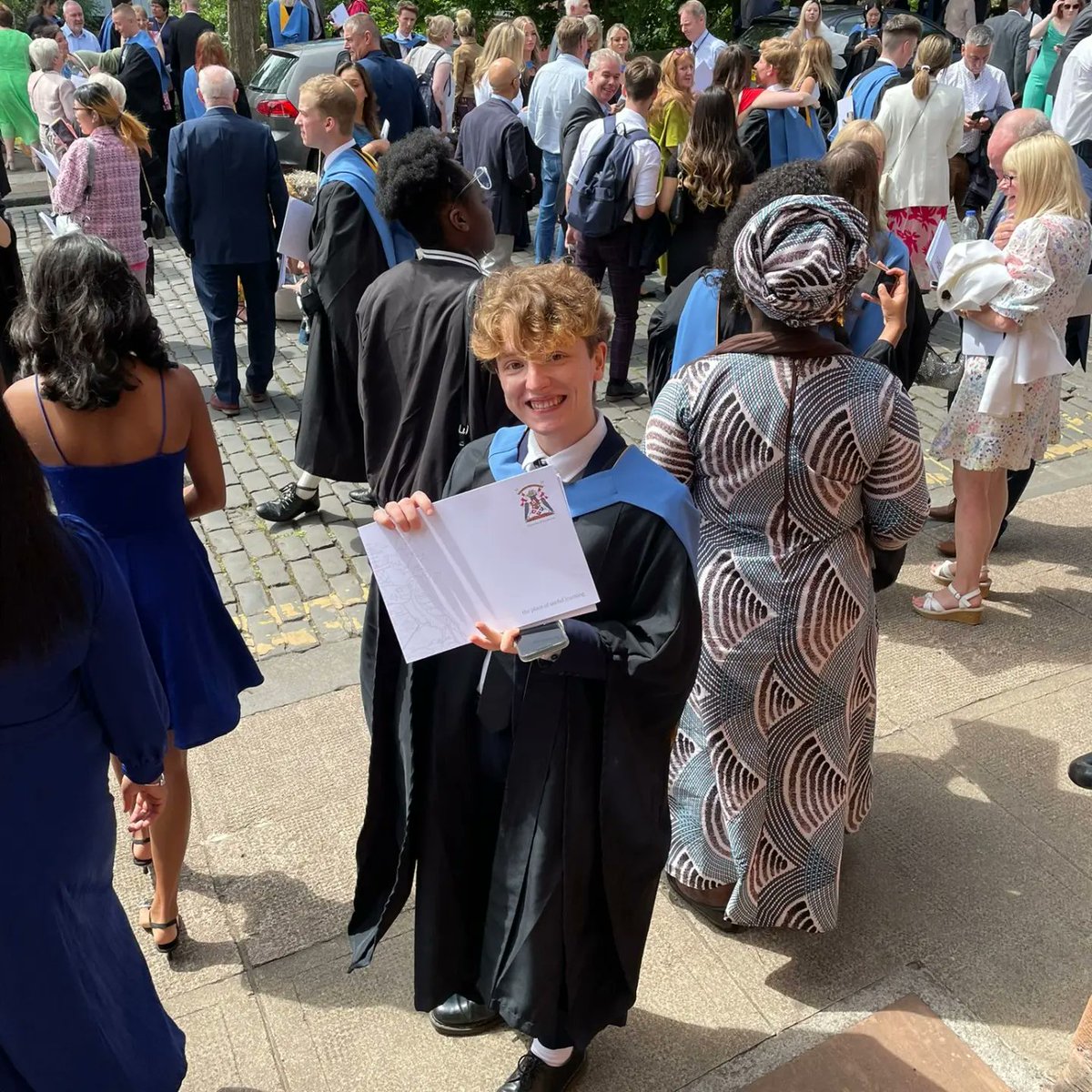 AileenMcEleney's tweet image. So proud! Our grandson Oscar, graduating today from University of Strathclyde. First Class Hons in Immunology and Pharmacology. Well done son 👨🎓#grad23 #strathscience #success #pride #family #ourboy #Congratulations #UniversityofStrathclyde #alumnus