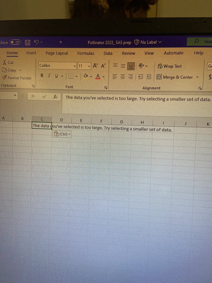 Did y’all know excel had limits?