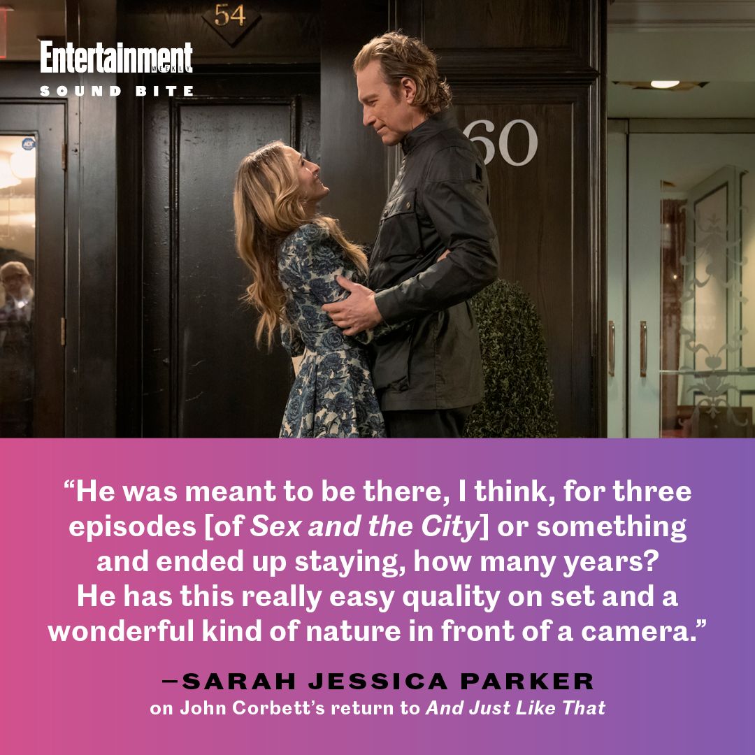 EW's tweet photo. #AndJustLikeThat... Aidan Shaw is makes his big comeback.  https://t.co/sUo6smhzID https://t.co/fsiZPgvCOl