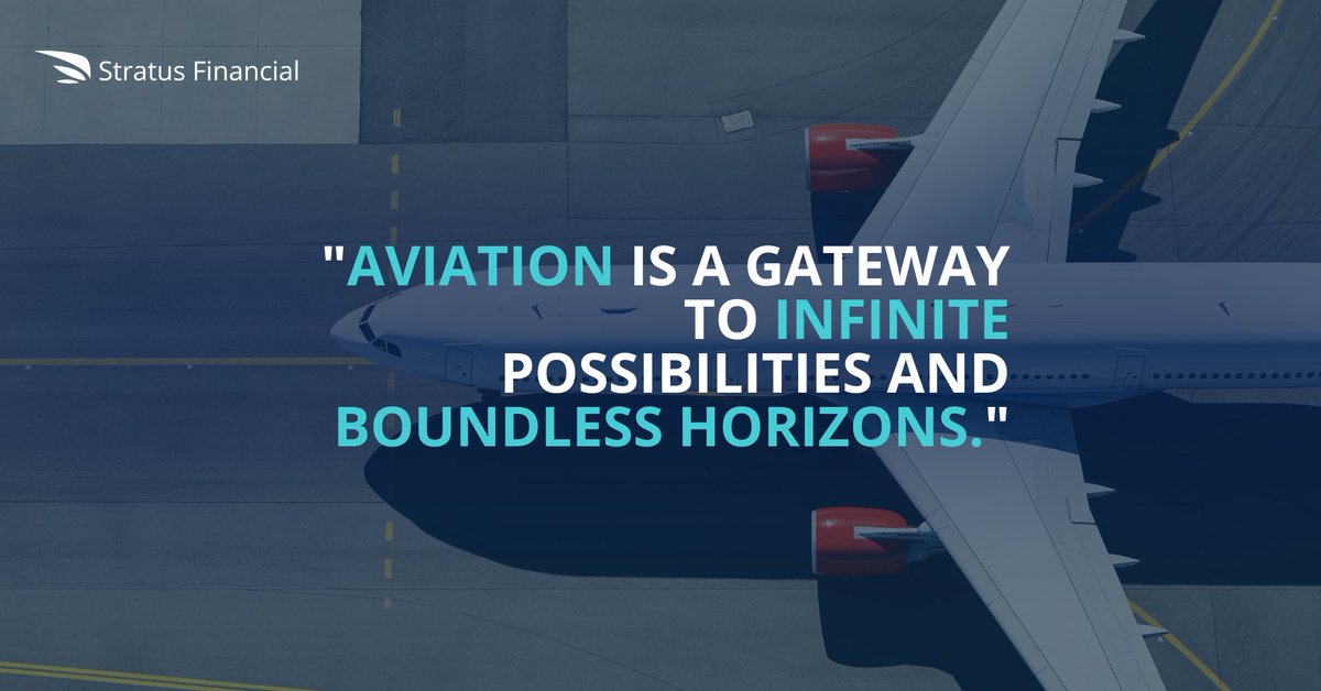 Step into the world of aviation with Stratus Finance and discover a gateway to a realm of limitless possibilities ✈️

We empower dreams to take flight, enabling individuals and businesses to soar above boundaries and explore uncharted horizons 🌅

#InfinitePossibilities…