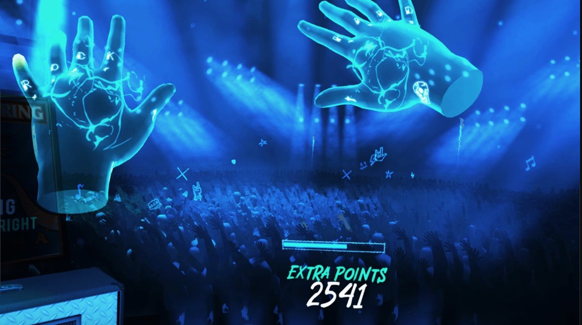 Unleash your inner rockstar with @htcvive #XRElite's advanced #handtracking! 🎸 Rock out with Unplugged: Air Guitar @UnpluggedVr, an epic experience that takes air guitar #vrgaming skills to the next stage! 🤘🎶 

bit.ly/440H34K