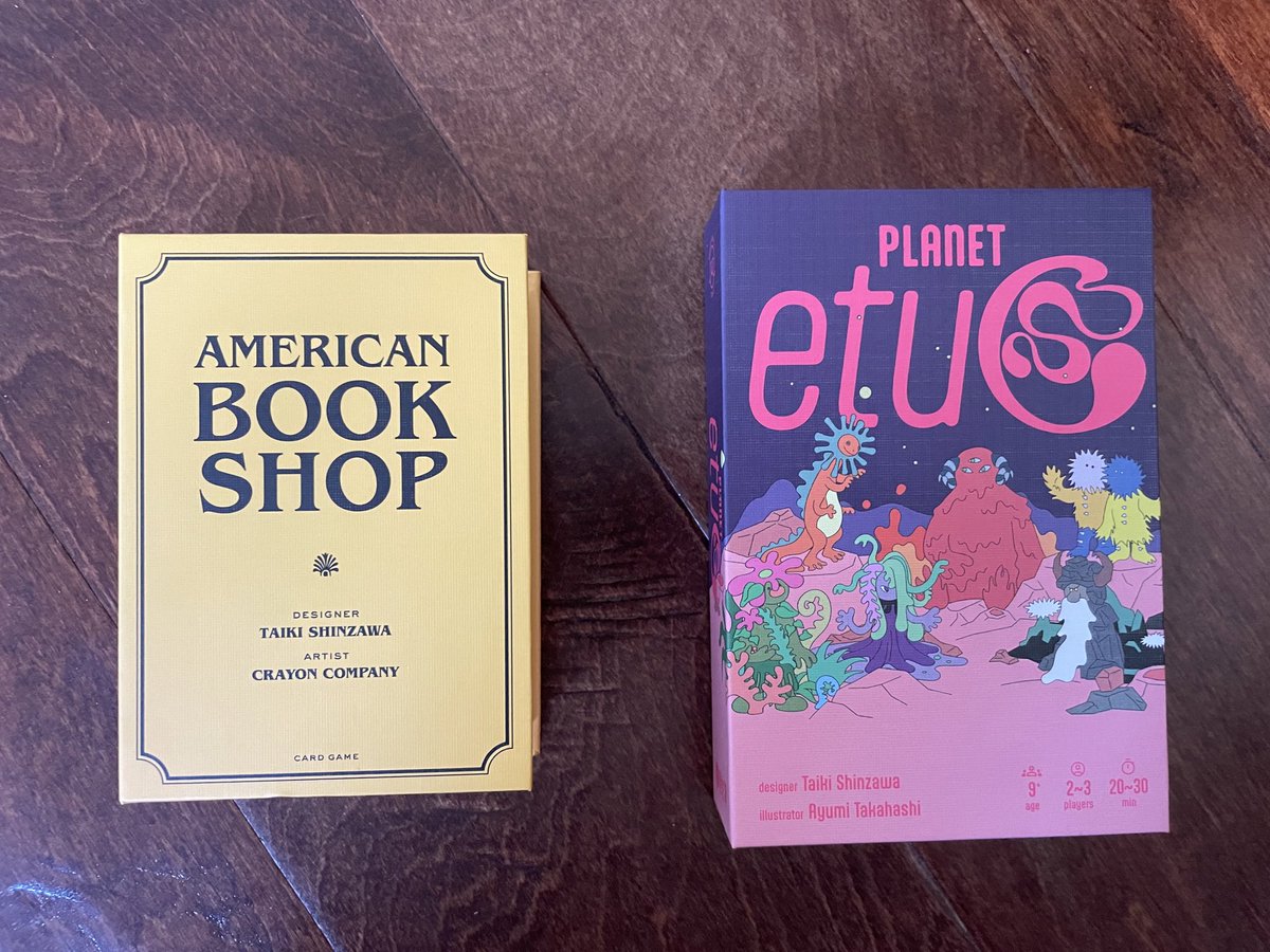 Planet EtuC and American Bookshop Kickstarter arrived in Canada. Packaging from Japan was well protected.