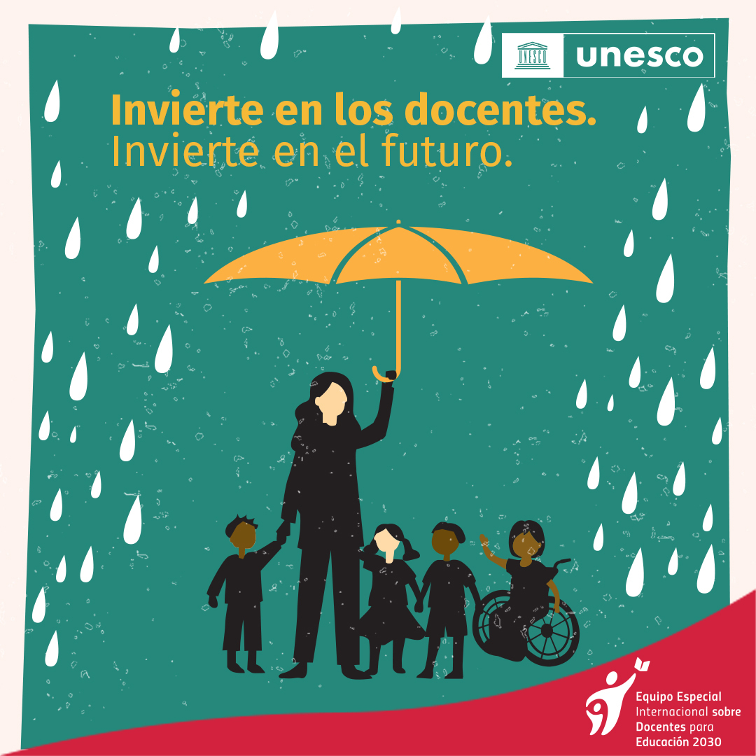 RT si estás de acuerdo ⏬

La docencia debe ser una profesión valorada
Cada estudiante debe tener un profesorado cualificado, motivado y capacitado
Los sistemas deben de estar dotados de recursos eficientes y gobernados eficazmente.
on.unesco.org/3pL2JB2