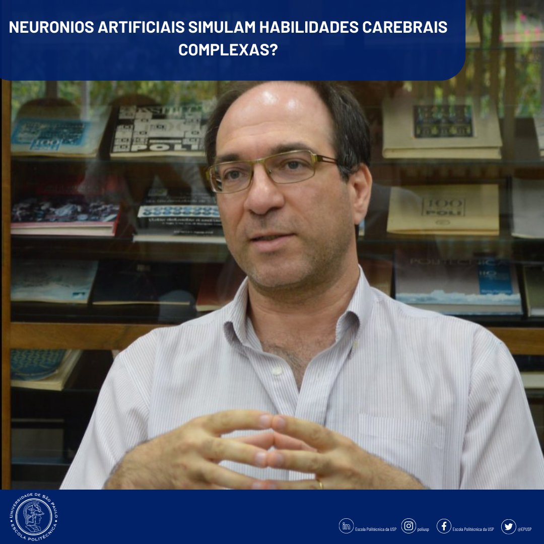 Escola Politécnica (@epusp) on Twitter photo NEURÔNIOS ARTIFICIAIS | Em entrevista para o Jornal USP, professor da Poli esclarece a ideia de ‘’neurônios artificiais’’, que surgiu de pesquisa internacional sobre dispositivos que impulsionam o avanço das inteligências artificiais.
Confira: mla.bs/aba05d07 NEURÔNIOS ARTIFICIAIS | Em entrevista para o Jornal USP, professor da Poli esclarece a ideia de ‘’neurônios artificiais’’, que surgiu de pesquisa internacional sobre dispositivos que impulsionam o avanço das inteligências artificiais.
Confira: mla.bs/aba05d07
