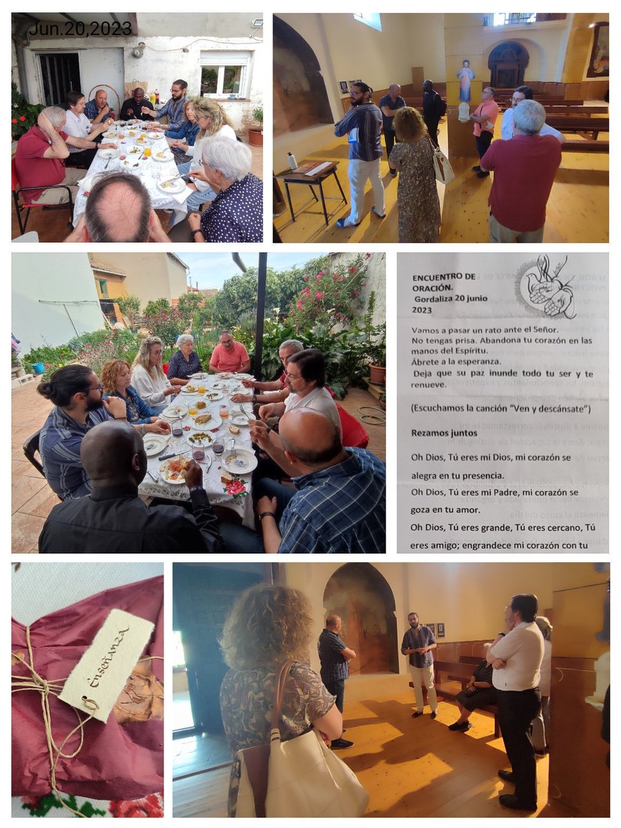 DeleEvangelio's tweet photo. 🟢 El equipo de la Delegación de Evangelización Misionera ha compartido esta tarde un bonito encuentro con oración, visita guiada, merienda y regalo. ¡Una gozada!
👣 #CaminamosJuntos @Chusmimartin @IglesiaEnLeon https://t.co/99rQ8zV08t