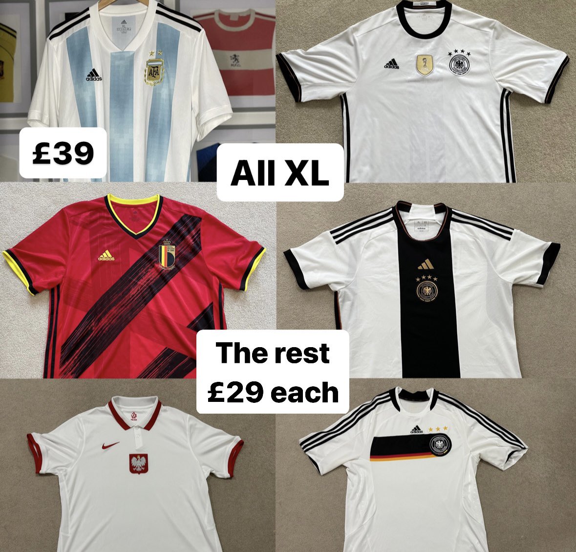 🚨Last of the shirts for sale 🧵 DM if interested! 

Prices plus postage 👍🏼

#footballshirts #classicfootballshirts