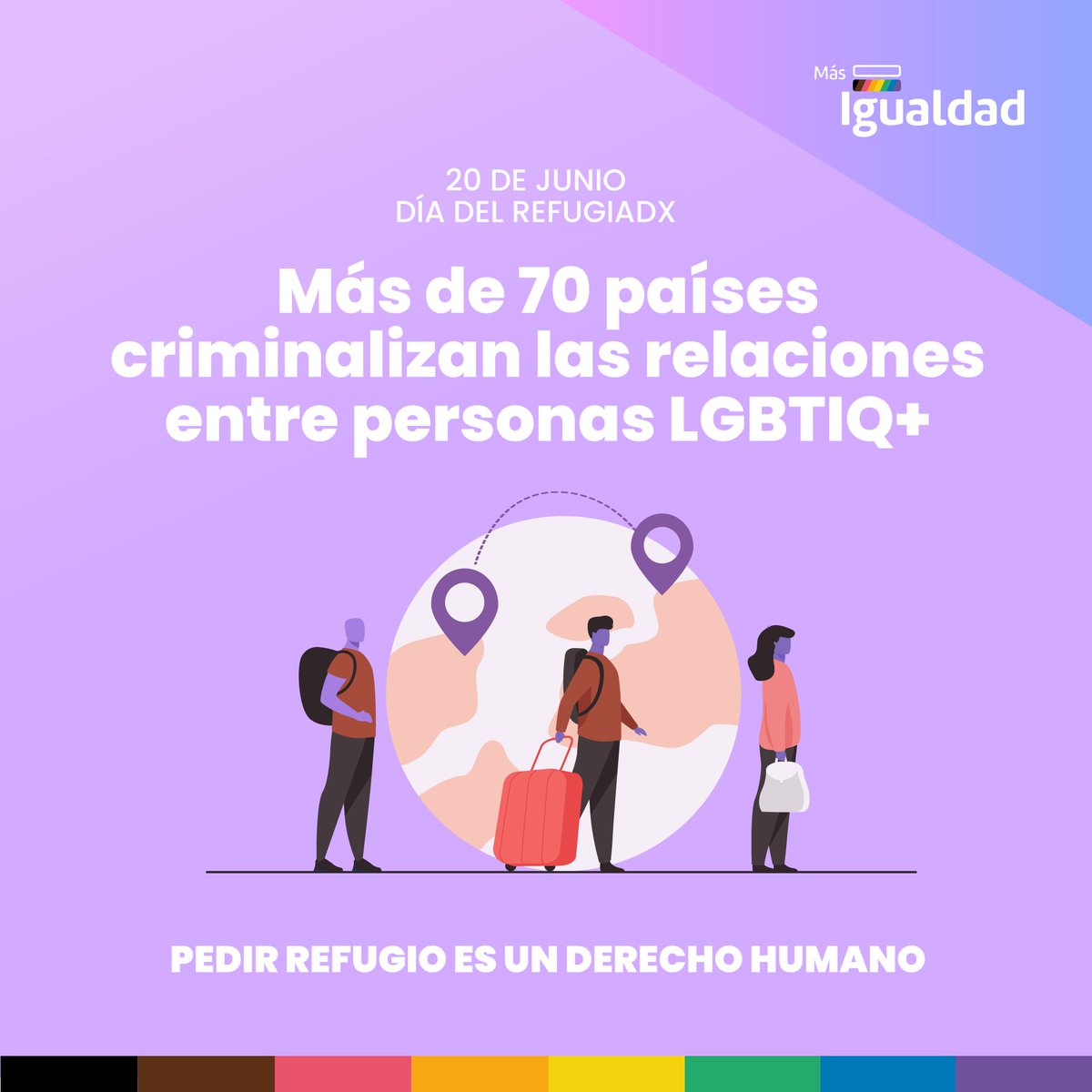 masigualdadpe's tweet photo. En el #DiaDeLasPersonasRefugiadas te recordamos la importancia de abrazar a las personas LGTBIQ+ que decidieron desplazarse y dejar sus países en búsqueda de seguridad ante tanta violencia y discriminación. 🫂🇭🇺🏳️⚧️
#MigraciónSinDiscriminación #Refugiadxs https://t.co/KLD5fCX8rG