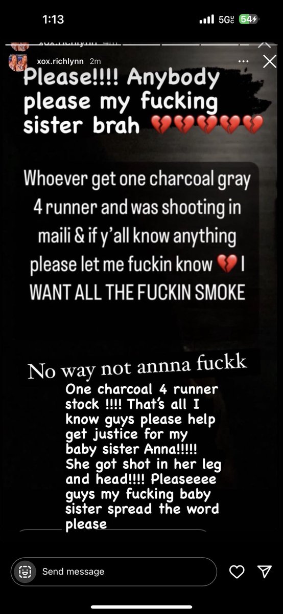 kayangelouus's tweet photo. Please pray for my sister and get us her Justice😭😭🙏. She was caught in crossfire and was shot in maili on Friday. She’s now fighting for her life in the hospital please please send your prayers. If you know something SAY SOMETHING!!!! If it were yours you would want the same💔 https://t.co/HqdwIqWnfh