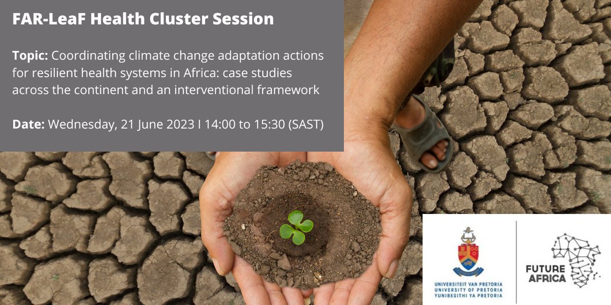 Happening Today!

Join #FARLeaF for an enlightening session at #SRI2023 Africa Satellite Event. Explore non-pharmaceutical approaches employed by African communities to mitigate climate change impacts on health.

Join on Zoom: bit.ly/3CAoDMy

@UPTuks @SRICongress