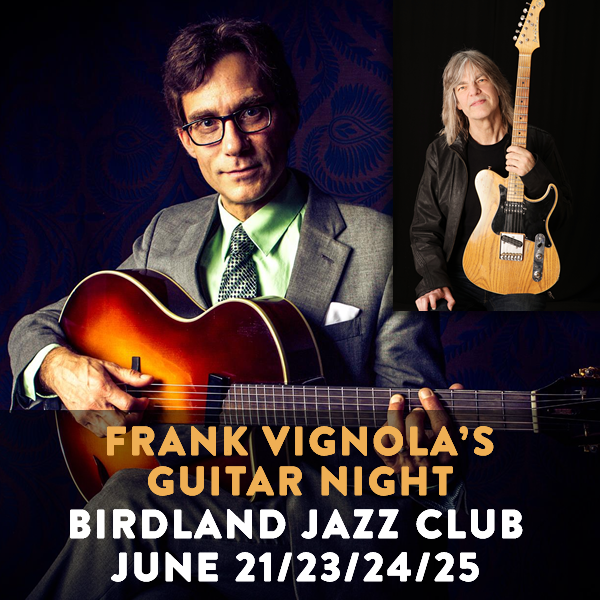 NYC THIS WEEK! Come see Mike performing at @FrankVignola1's Guitar Night! It takes place June 21/23/24/25 at @birdlandjazz! Featuring Ted Rosenthal (piano), Vince Cherico (drums) and Gary Mazaroppi (bass)! GET TICKETS: birdlandjazz.com/tm-event/frank…