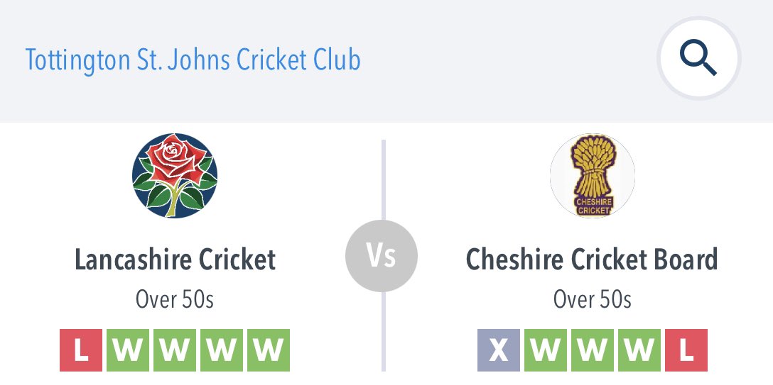 Early heads up that next Wednesday (28th June) we are privileged to be hosting Lancashire over 50s in their match against Cheshire over 50s. Match starts at 1pm.