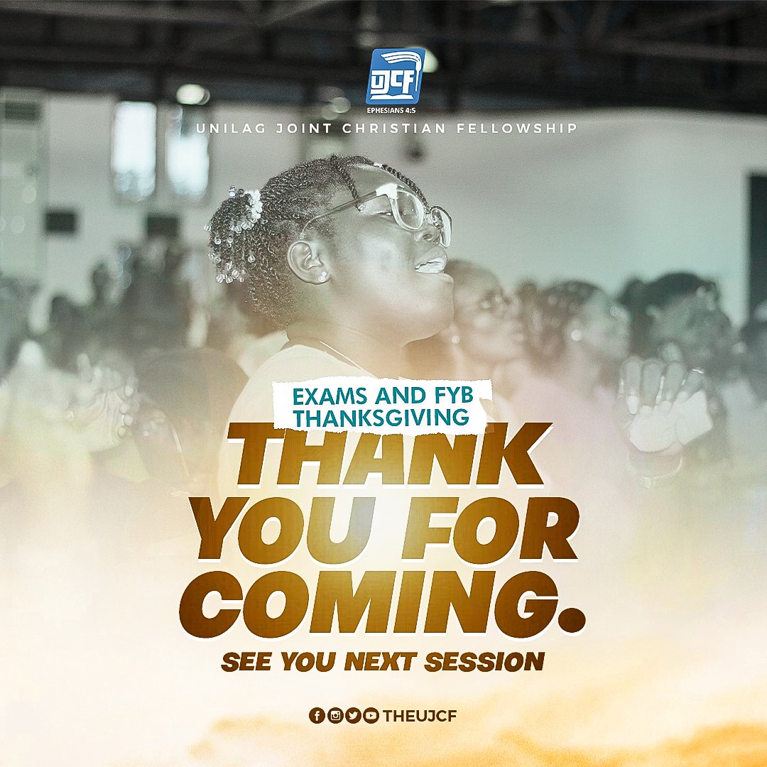 TheUjcf's tweet photo. We thank the Lord for the successful completion of this session🙌🏼.
Thank you for coming🤭.
©️UJCF
#TCC
#thecrossofchrist
#ujcf
#ujcfthanksgivingservice https://t.co/F8ZnZwzRKh
