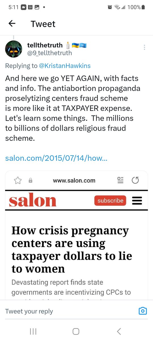 @LynnFitchAG OK everyone, let's take a ride down truth lane about antiabortion propaganda proselytizing fraud scheme centers that DO NOT EMPOWER ANYONE.
Thread 🧵 number 1 all about the centers.
twitter.com/9_tellthetruth…