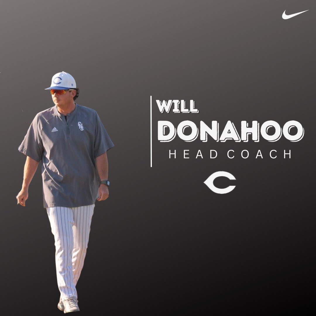 Welcome our new Head Coach!

Coach Donahoo is an alumni of CHS. He played 4 years of college baseball collectively at CACC and Miles College. He came home in 2020 and has been the assistant coach for the past 4 years. 
Congratulations, Coach!

#TheBurg #GoTigers