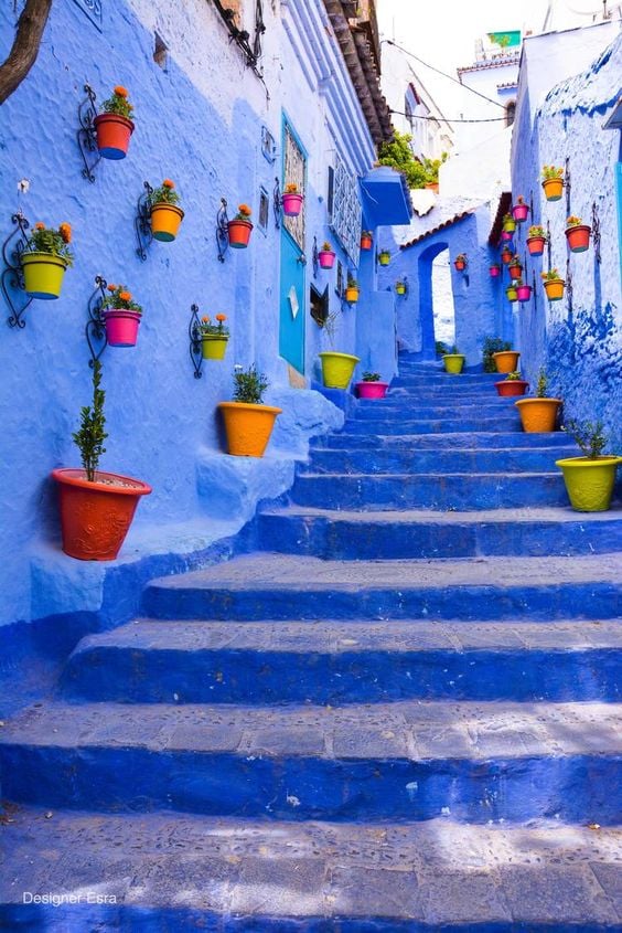 Morroco´s blue city.