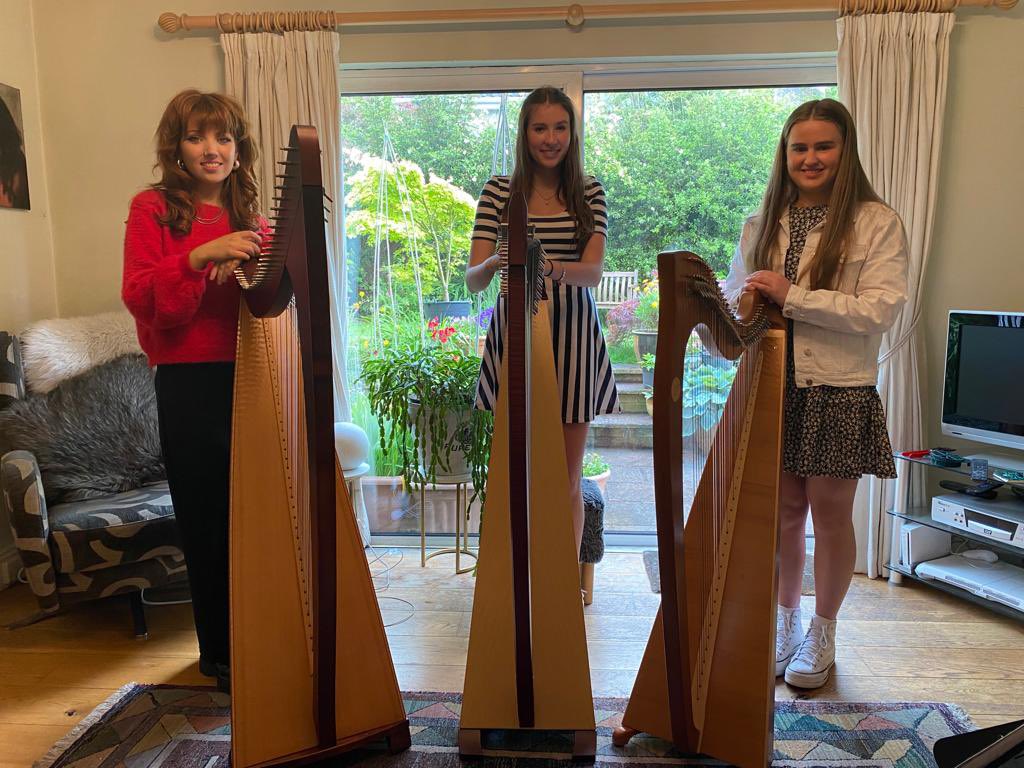 cetbsm's tweet photo. Eimear McDonagh, Kiely Lehane and Kellianne French will perform the World Premiére of @cetbsm commissioned work “For Three Lever Harps” by Sam Perkin - Sun 25 June 2pm at St. Brendan’s Hall, Bantry @CorkETB @Westcorkmusic @DamhnaitSweeney https://t.co/DfZgUQQKKM