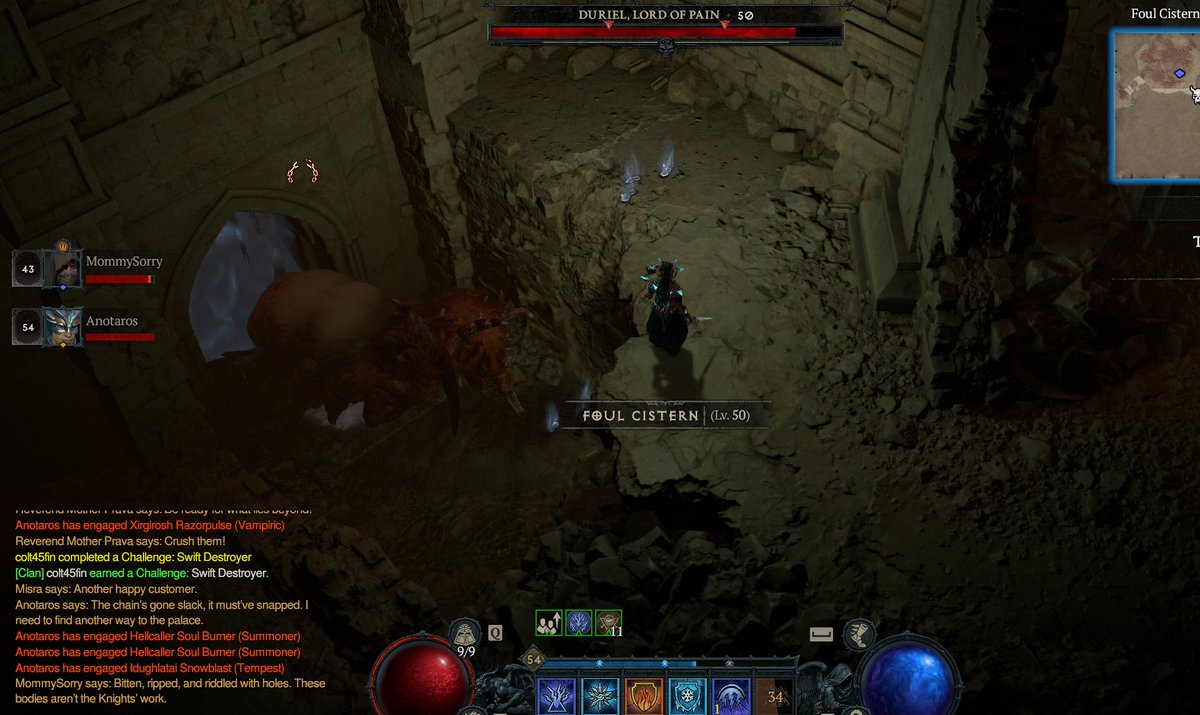 Anotaros's tweet photo. @Diablo So duriel got bored of being arenabound; he just sorta left. https://t.co/X07vvDREZ7