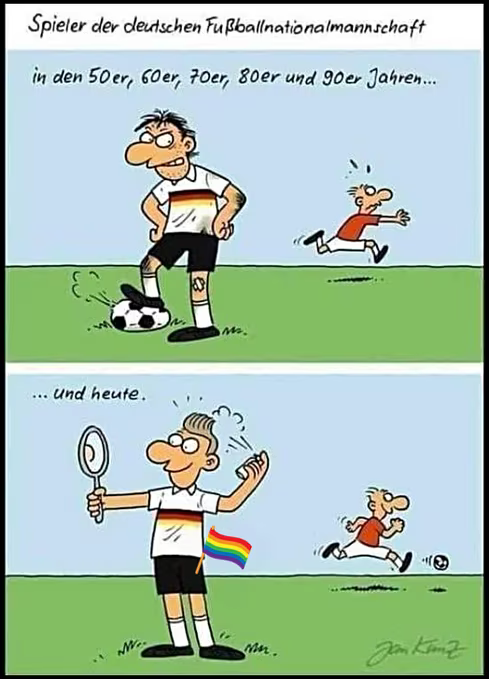 Waren das noch Zeiten, als wir noch eine #Nationalmannschaft 🇩🇪hatten und keine '#DFB-Auswahl'🏳️‍🌈🏳️‍⚧️
#GERCOL #DFB