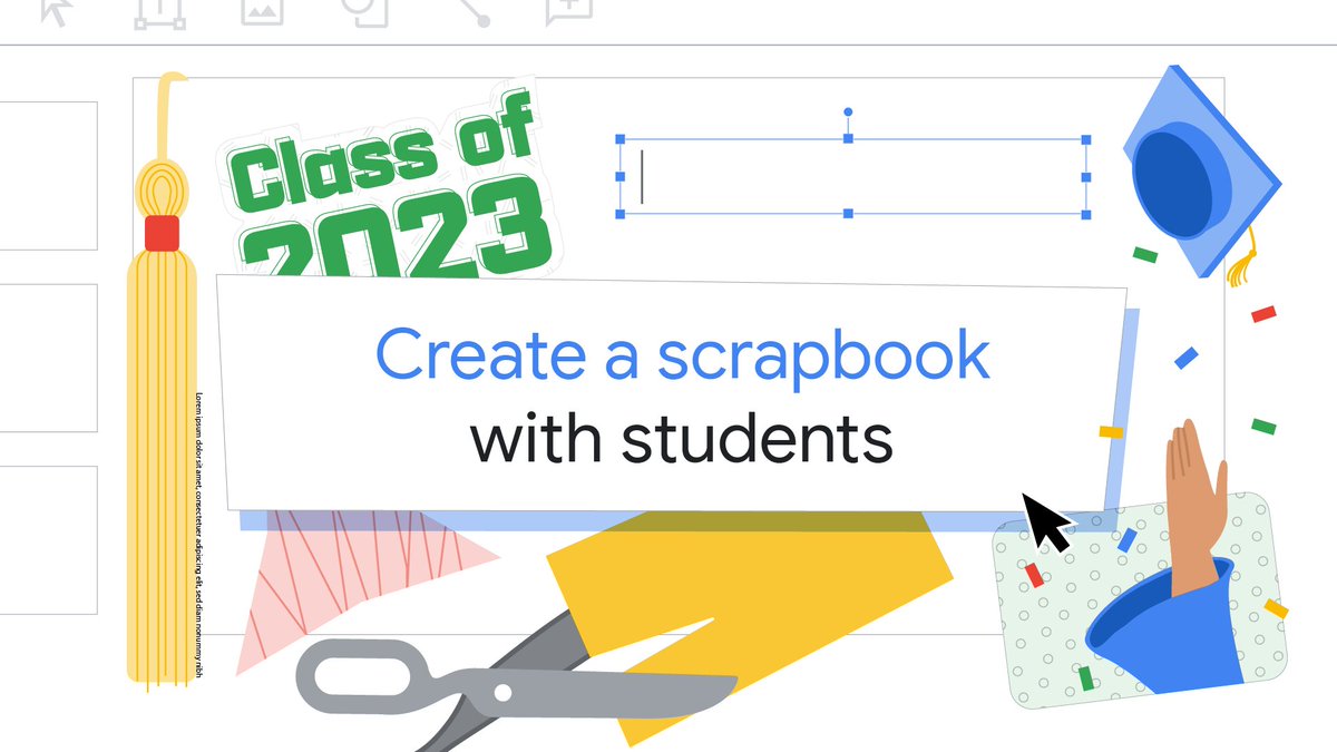 Every school year holds a special place in your teaching career. Create a lasting memory for you and your students by working together on a #Classof2023 digital scrapbook. goo.gle/3Xjfkdo