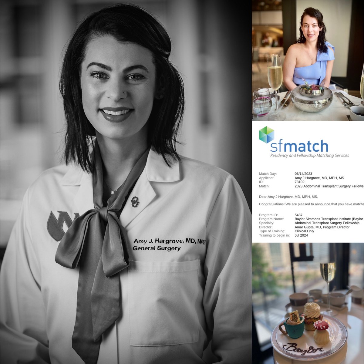 We are so excited to announce our transplant surgery fellowship match with Dr. Amy Hargrove @starzlstruck. We look forward to welcoming her to Dallas!