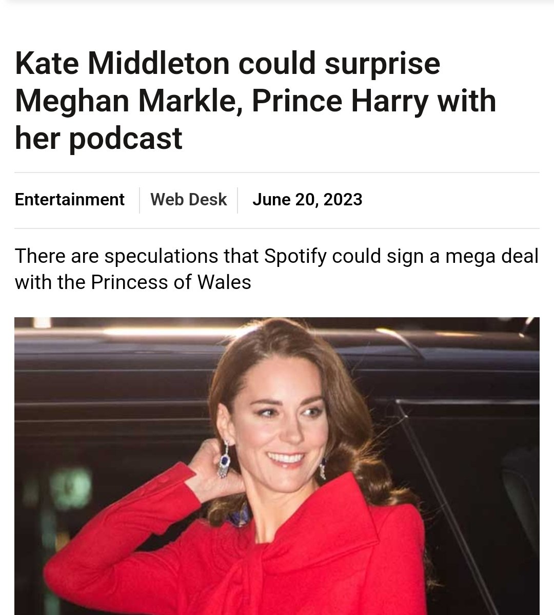 (Meghanmarkle #PrinceHarry #Spotify)

Who's gonna listen..to mumble?

There are speculations that Spotify could sign a mega deal with the Princess of MUMBLE.

Lma🤣🤣🤣

You can't make this up or did they?
🤣🤣🤣🤣

#PrincessMumble
#KateMiddleton

geo.tv/amp/494607-kat…