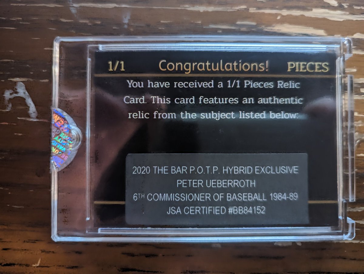 rocco479's tweet photo. @SuperBreakBoxes I got this card from a super breaks box. It says it's peter ueberroth. But I don't think this is his signature the last pic is a sample of his signature. Anything you guys know about this? https://t.co/hwr2zp6JzP