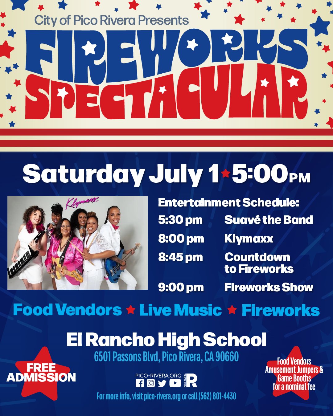 City of Pico Rivera Official on Twitter up on Saturday, July1