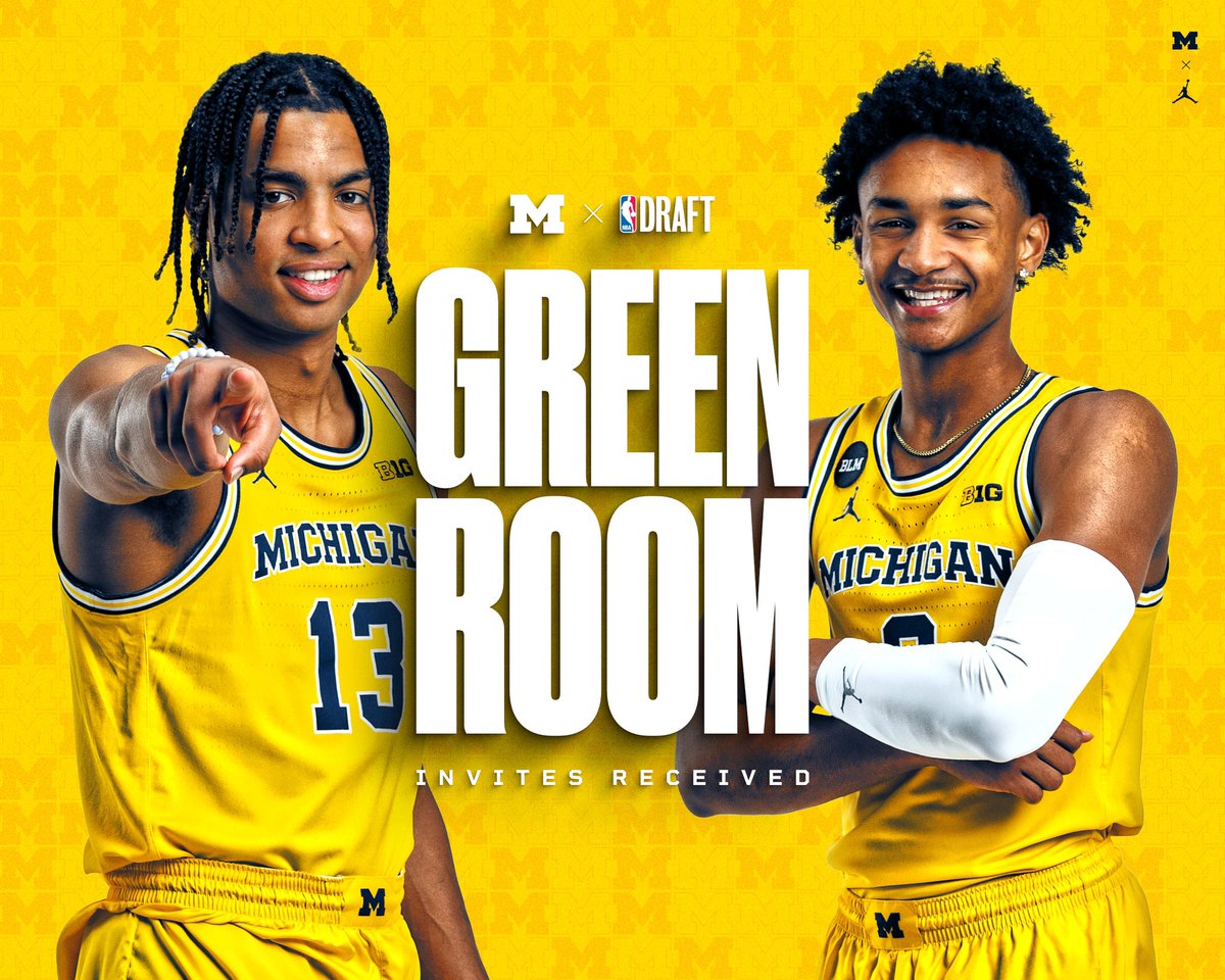 Jett and Kobe have officially been invited to the NBA Draft Green Room 📩❇️

#GoBlue