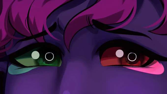 QRT with your eyes!  these eyes glow a lot :0