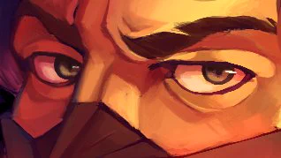 QRT with your eyes!  these eyes glow a lot :0
